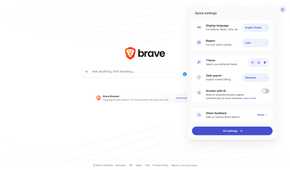 Brave Search settings page