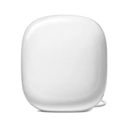 Google Nest Wi-Fi Pro の透明な製品処理。