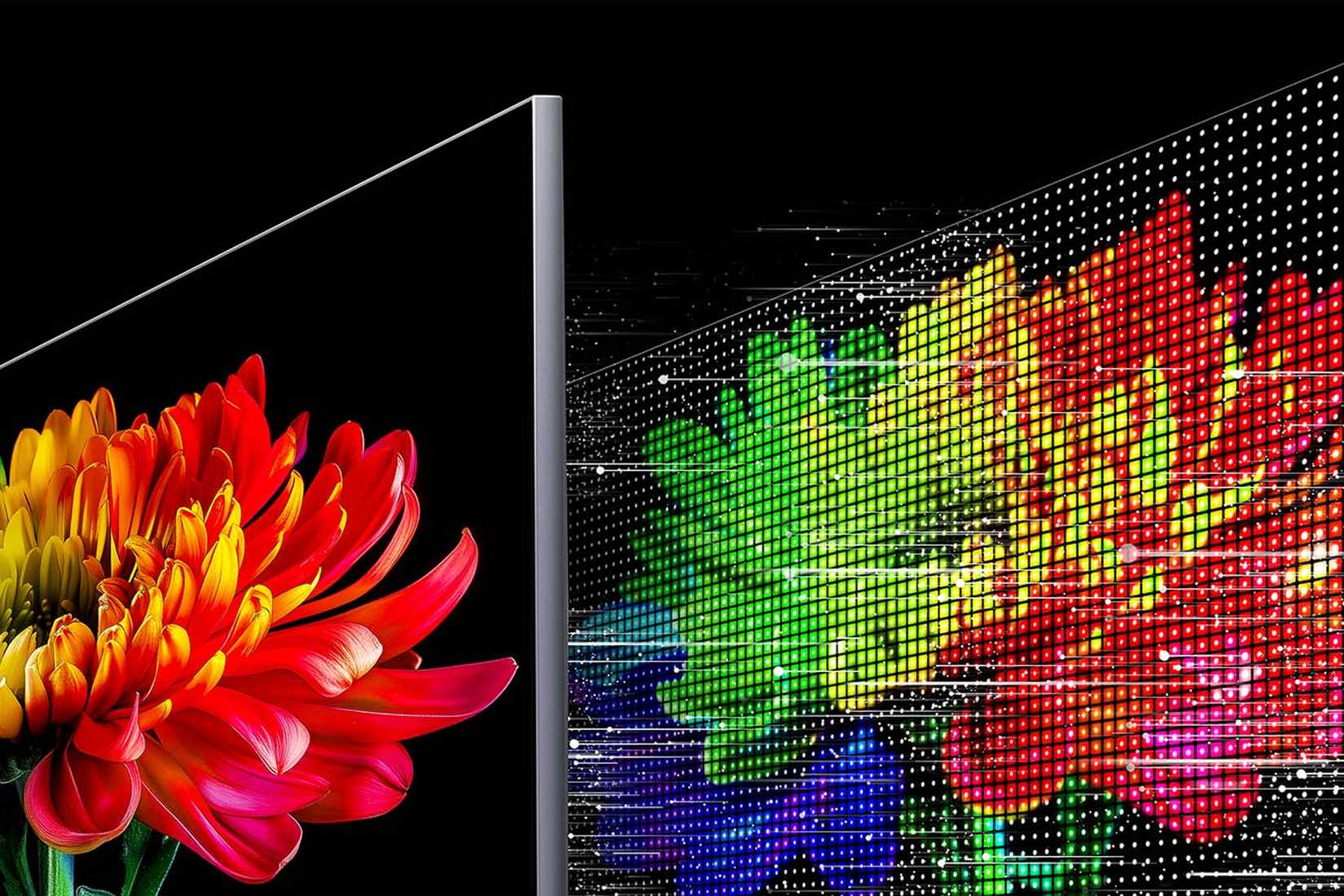 The LED layers of a Micro RGB TV