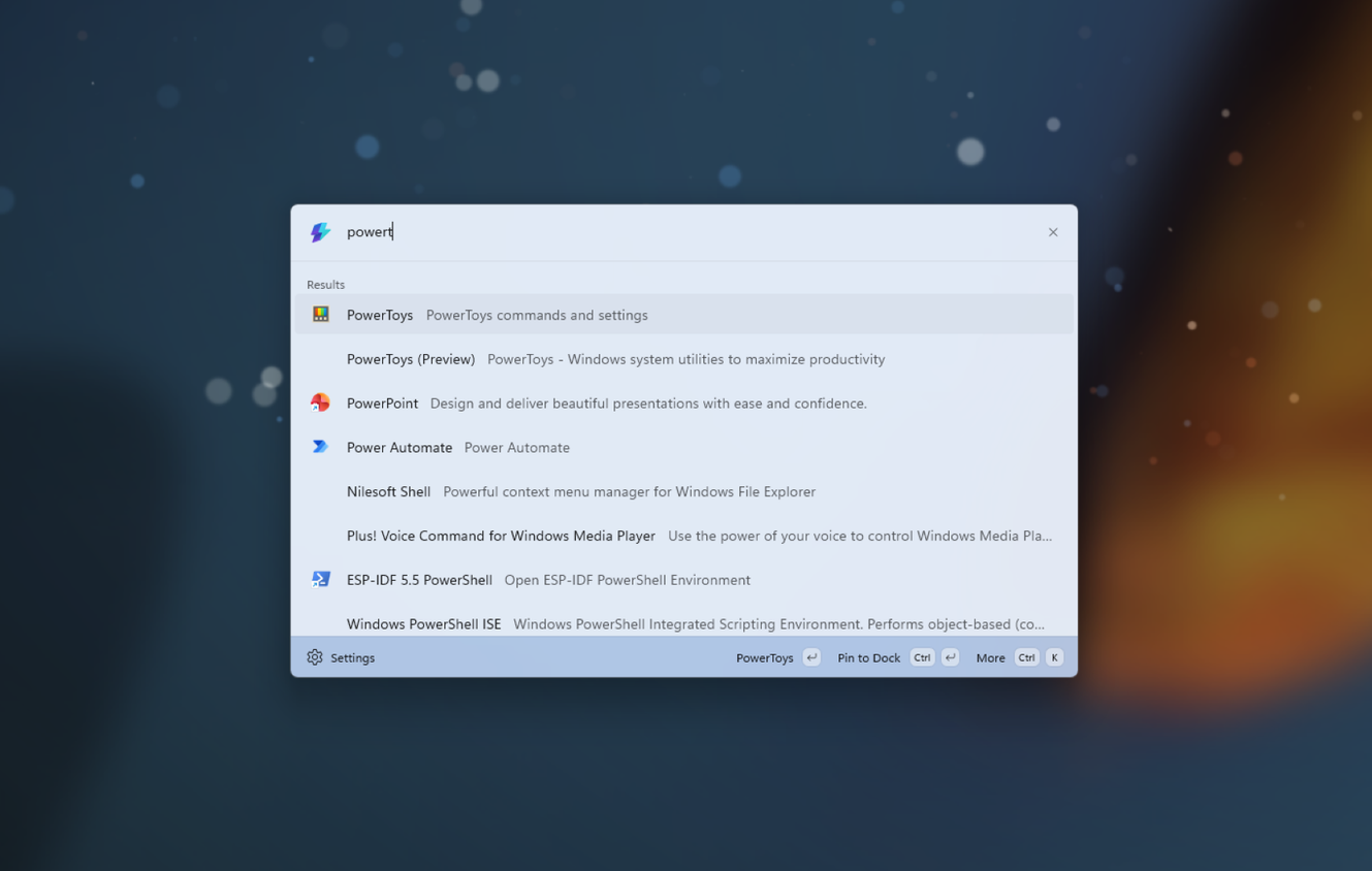 Как PowerToys Command Palette заменяет стандартный поиск Windows — иллюстрация 3 к материалу Как PowerToys Command Palette заменяет стандартный поиск Windows — иллюстрация 3 к материалу