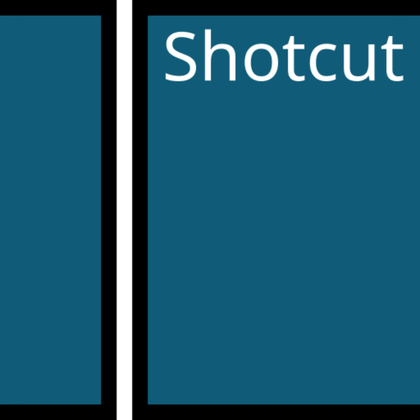Shotcut logo is transparent