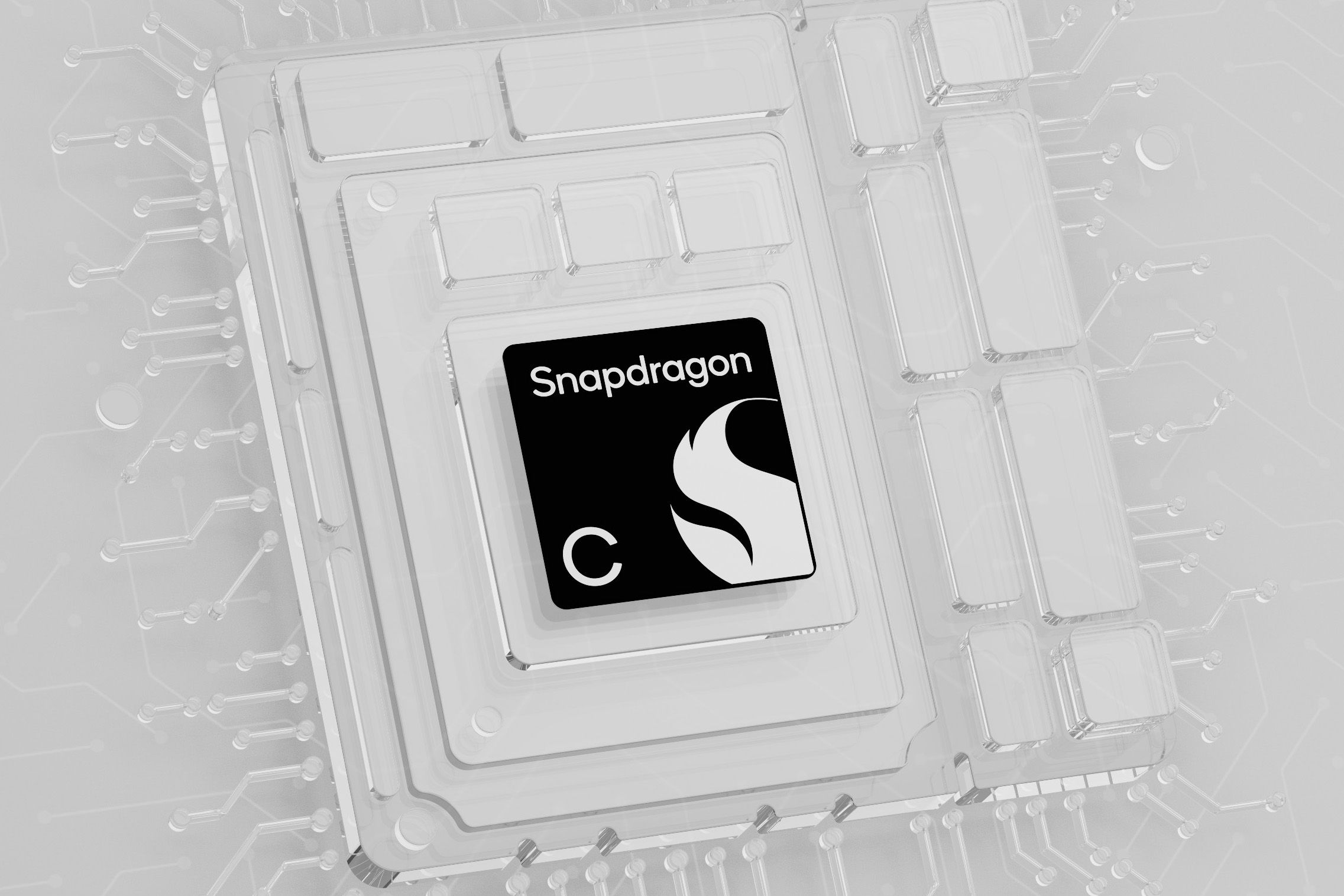 A render of the Snapdragon C logo.