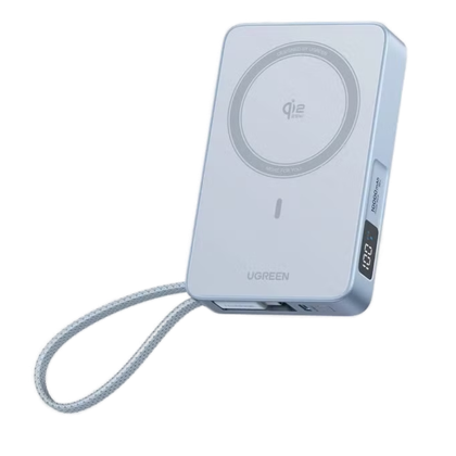 The Ugreen MagFlow Qi2 25W battery pack.