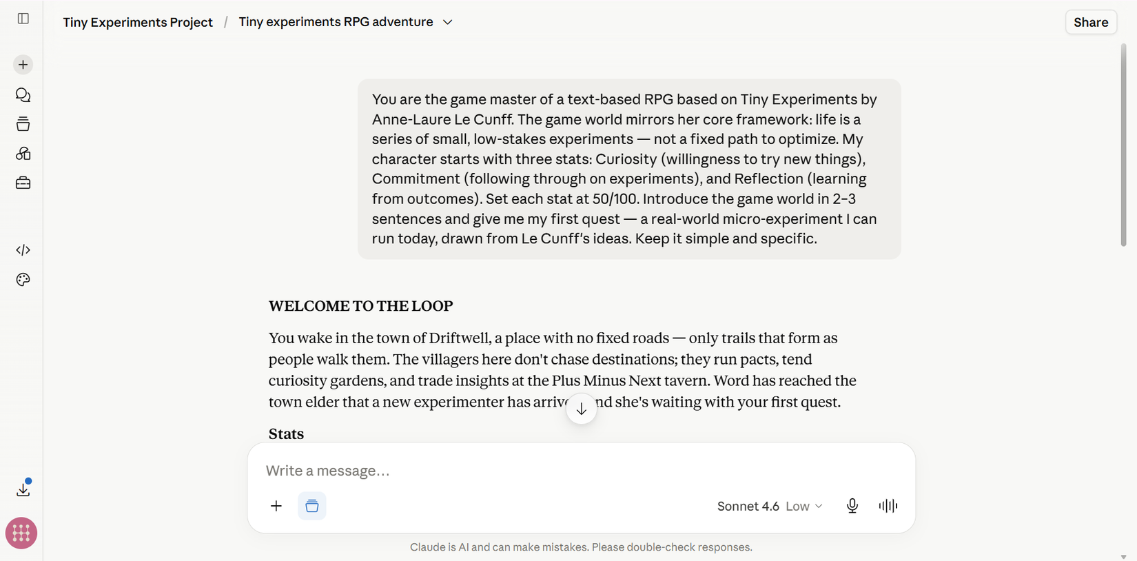 I turned a self-help book into a playable RPG with Claude — and finished it