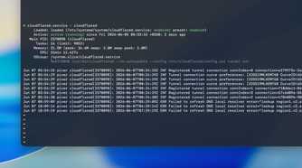 Cloudflared status in a systemd status command