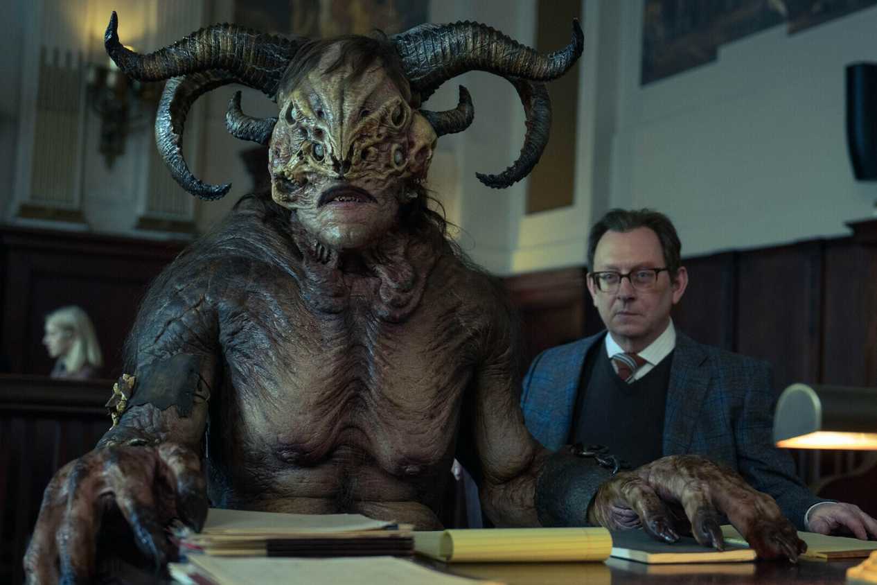 man and demon in Evil
