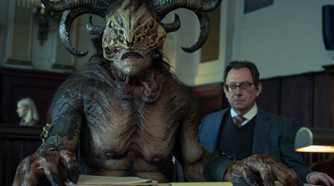 man and demon in Evil