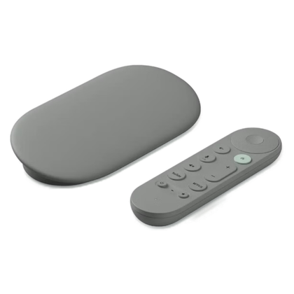 The Google TV Streamer in a transparent render.
