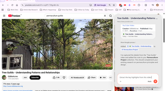 Mem Web Clipper pop-up with an instruction field for summarizing or formatting the saved content.