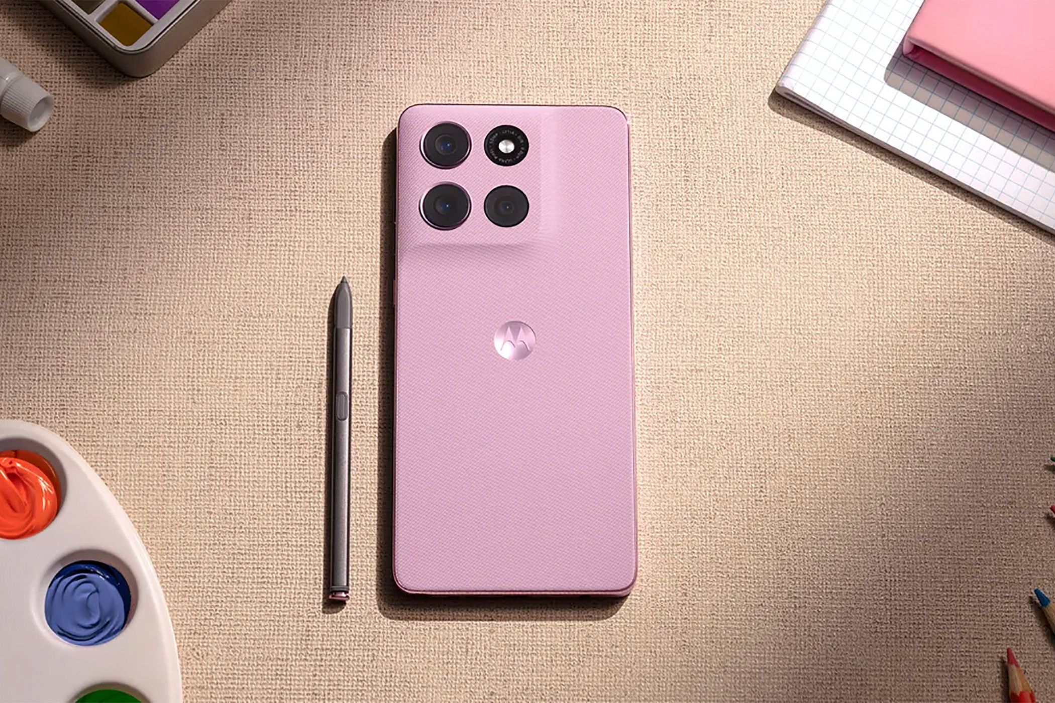 moto g stylus 2026 on table