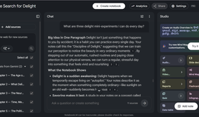 A NotebookLM chat response reflecting the tone and format set in custom instructions.