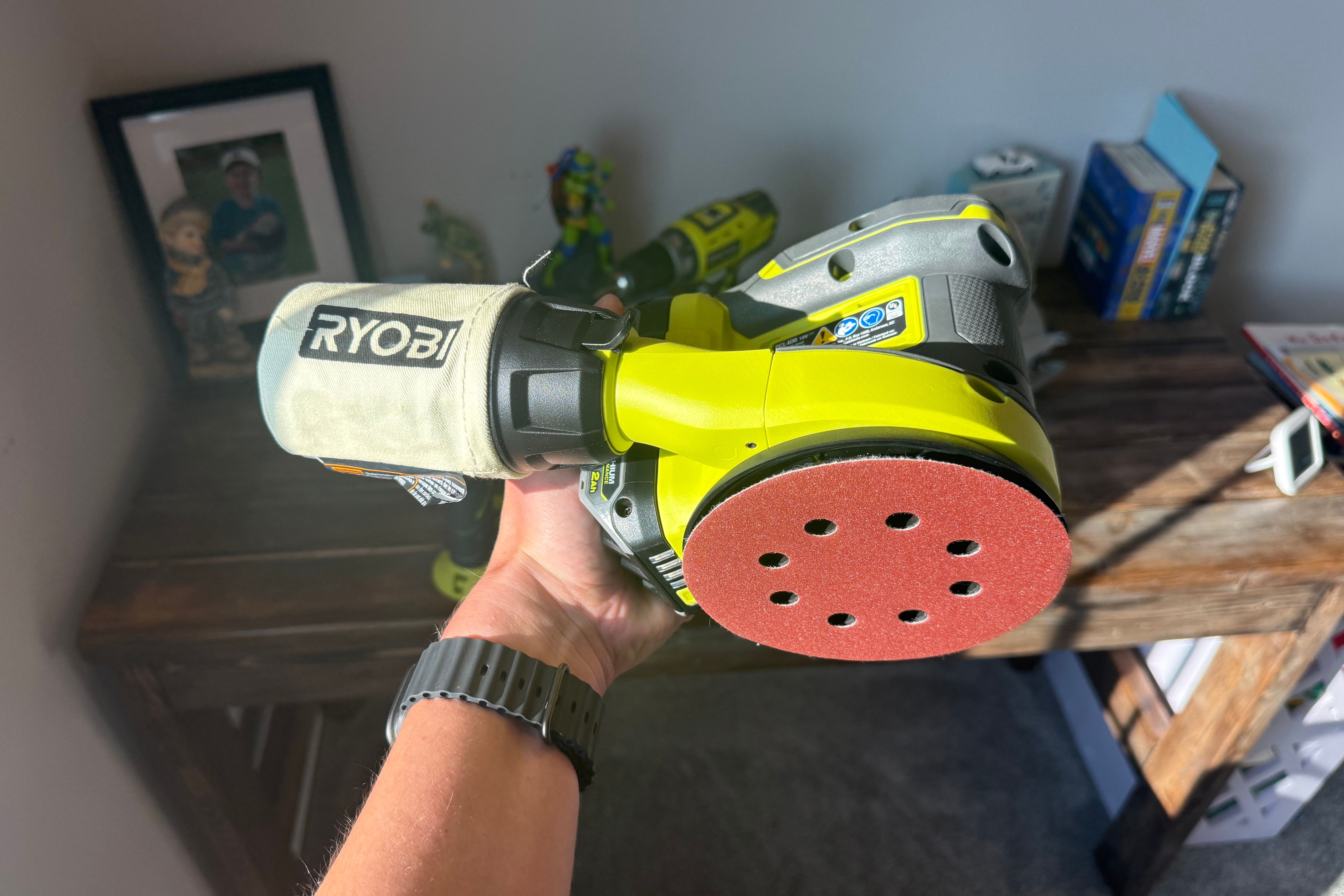 ryobi sander with new pad
