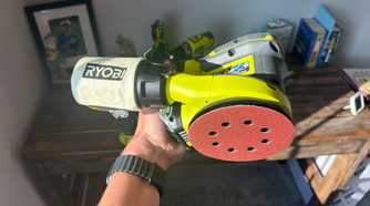 ryobi sander with new pad