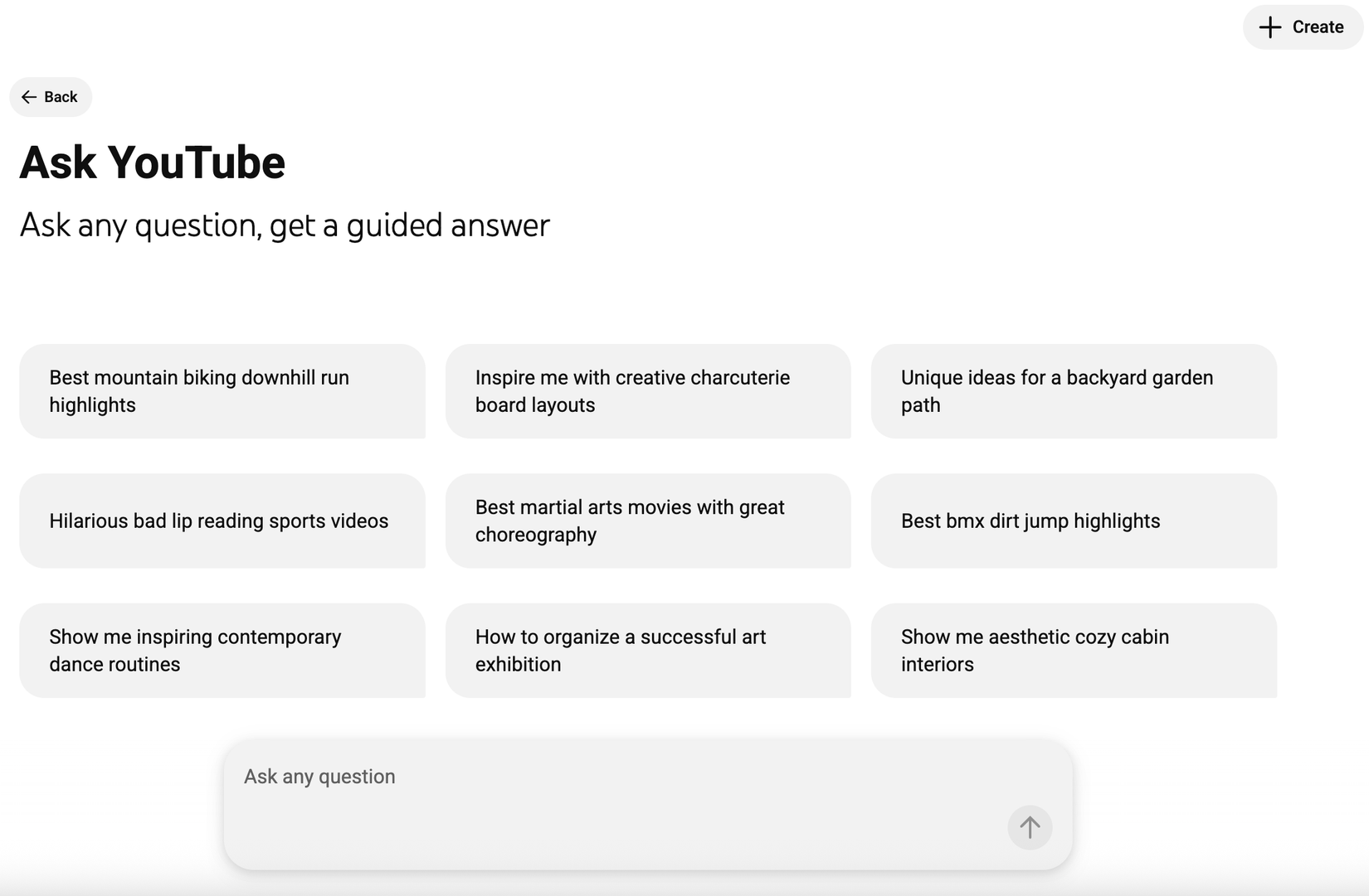 Ask YouTube