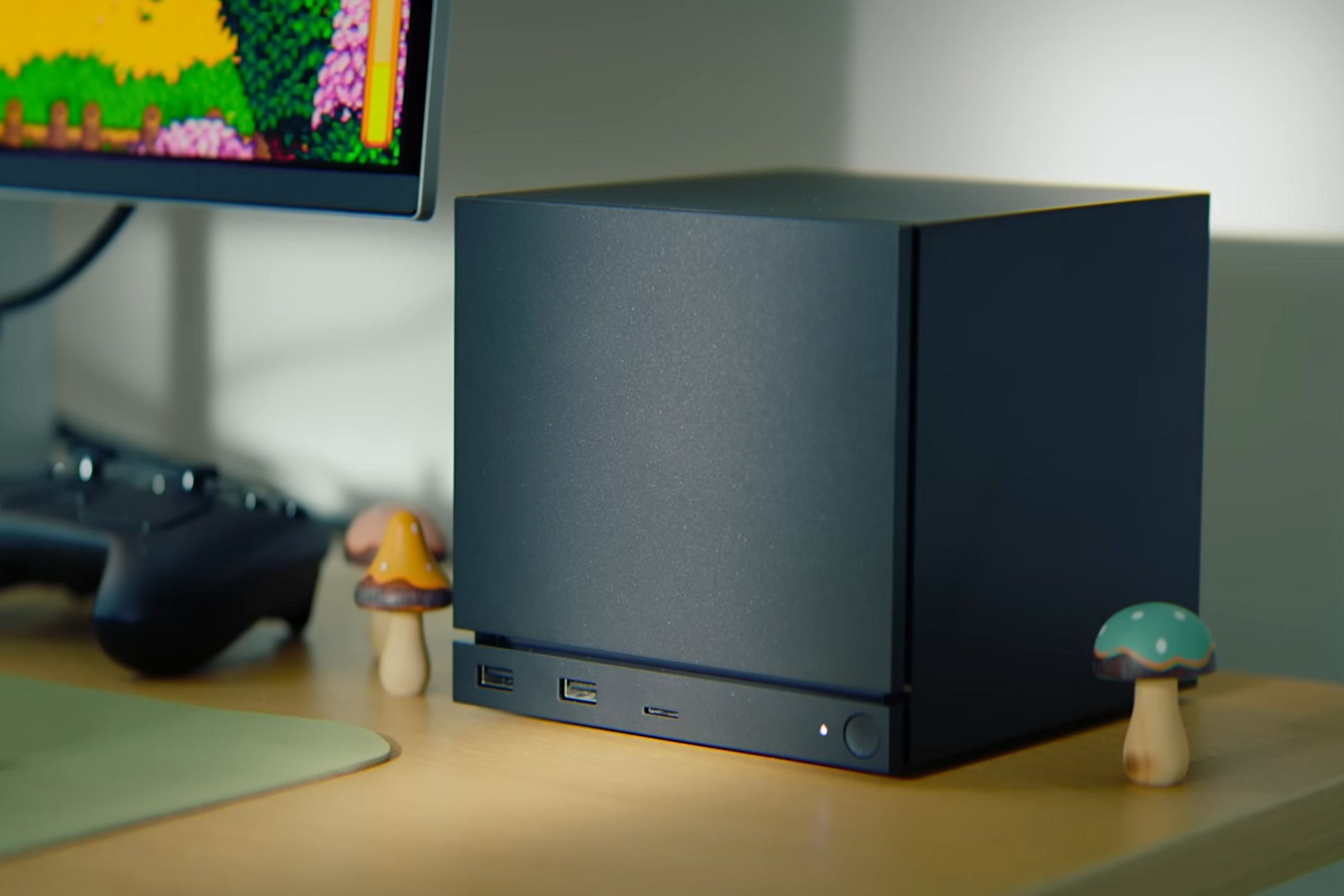 Steam Machine on a desk
