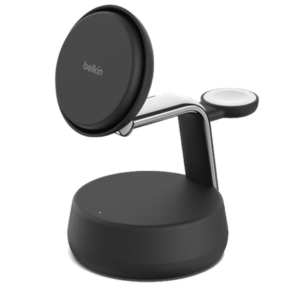 Chargeur sans fil sur fond transparent.