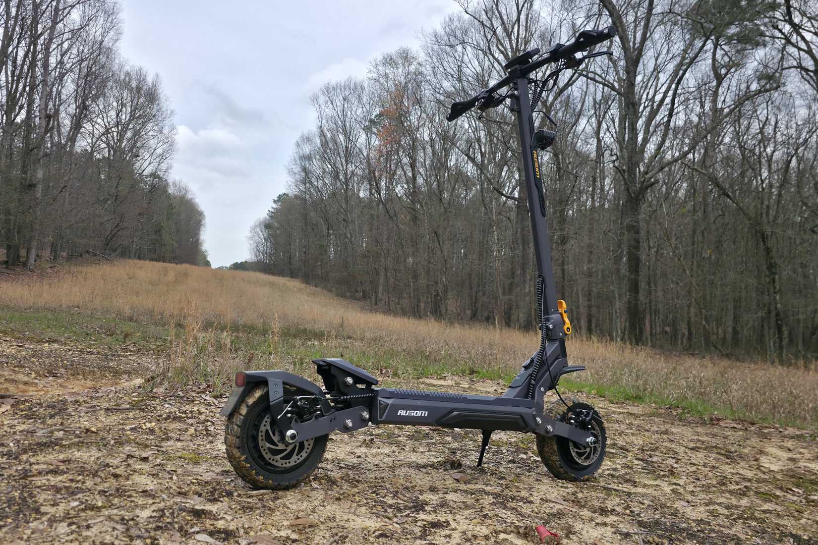 Side view of the Gosoul 2 Pro Dual Motor in the mud.