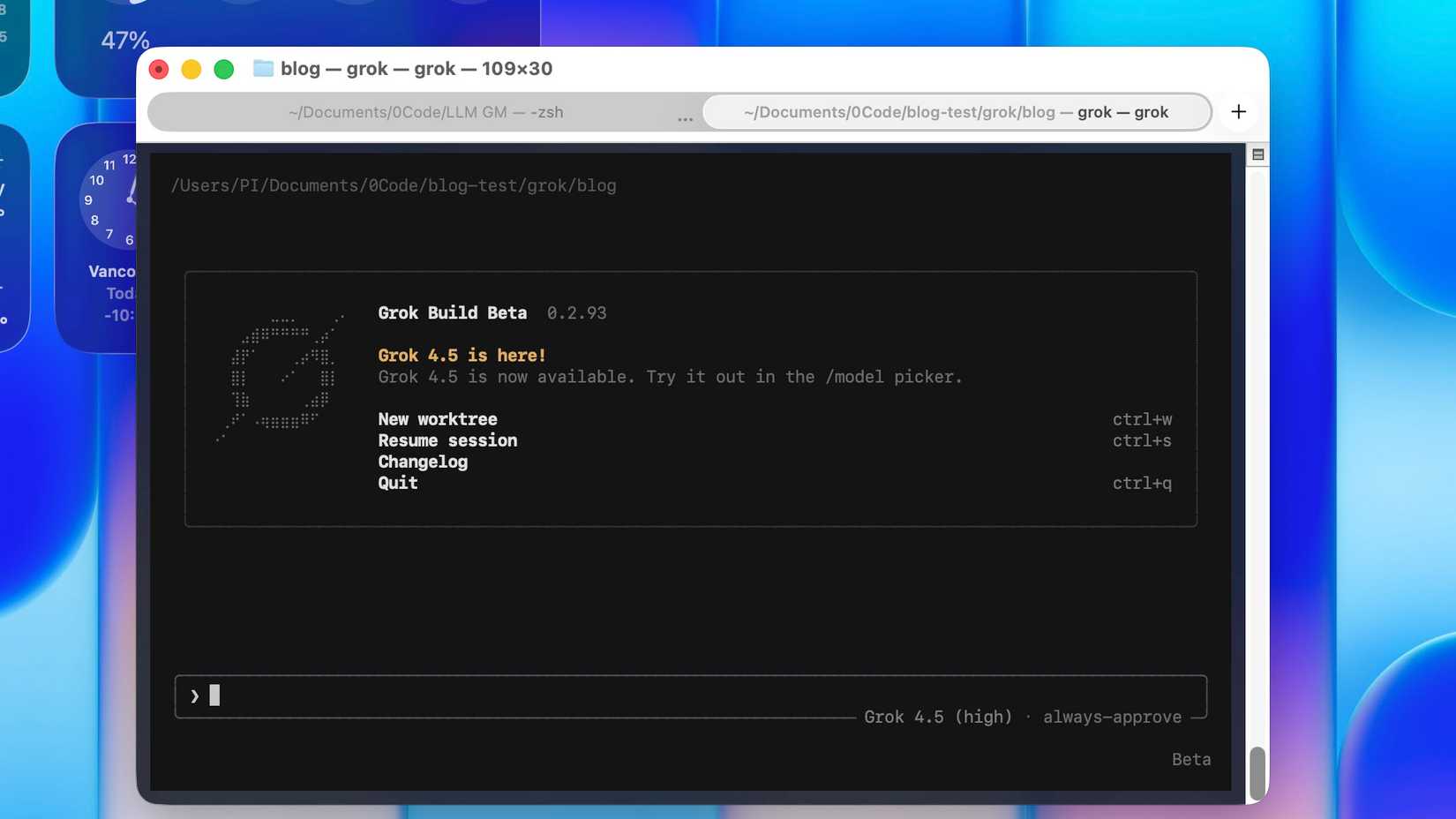 Grok Build CLI app