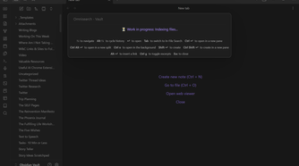 Omnisearch community plugin indexing files before search.
