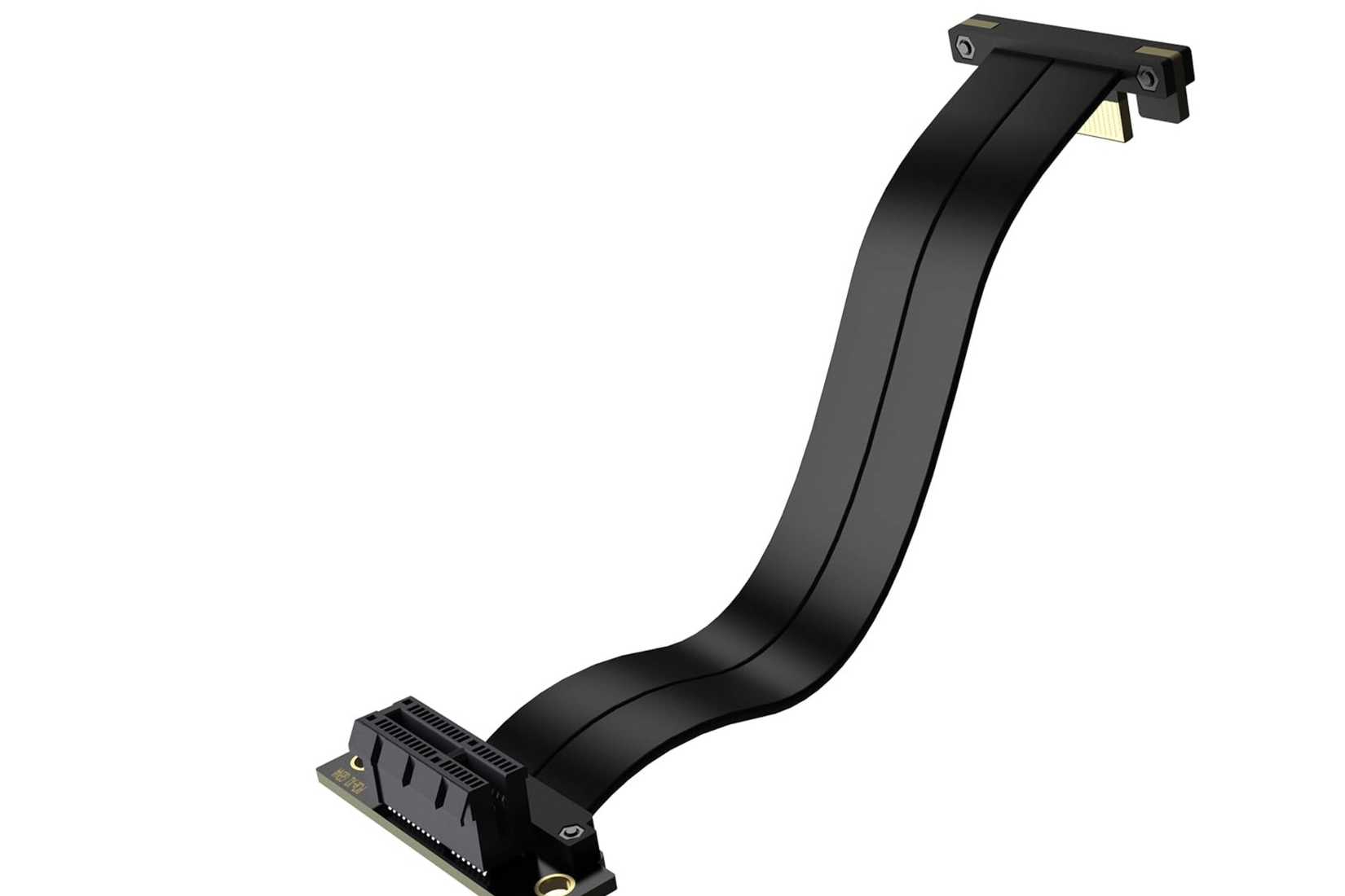 A PCIe 1x 90-degree extender cable