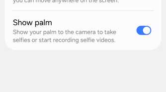 Samsung Camera Shooting Methods Settings Screen