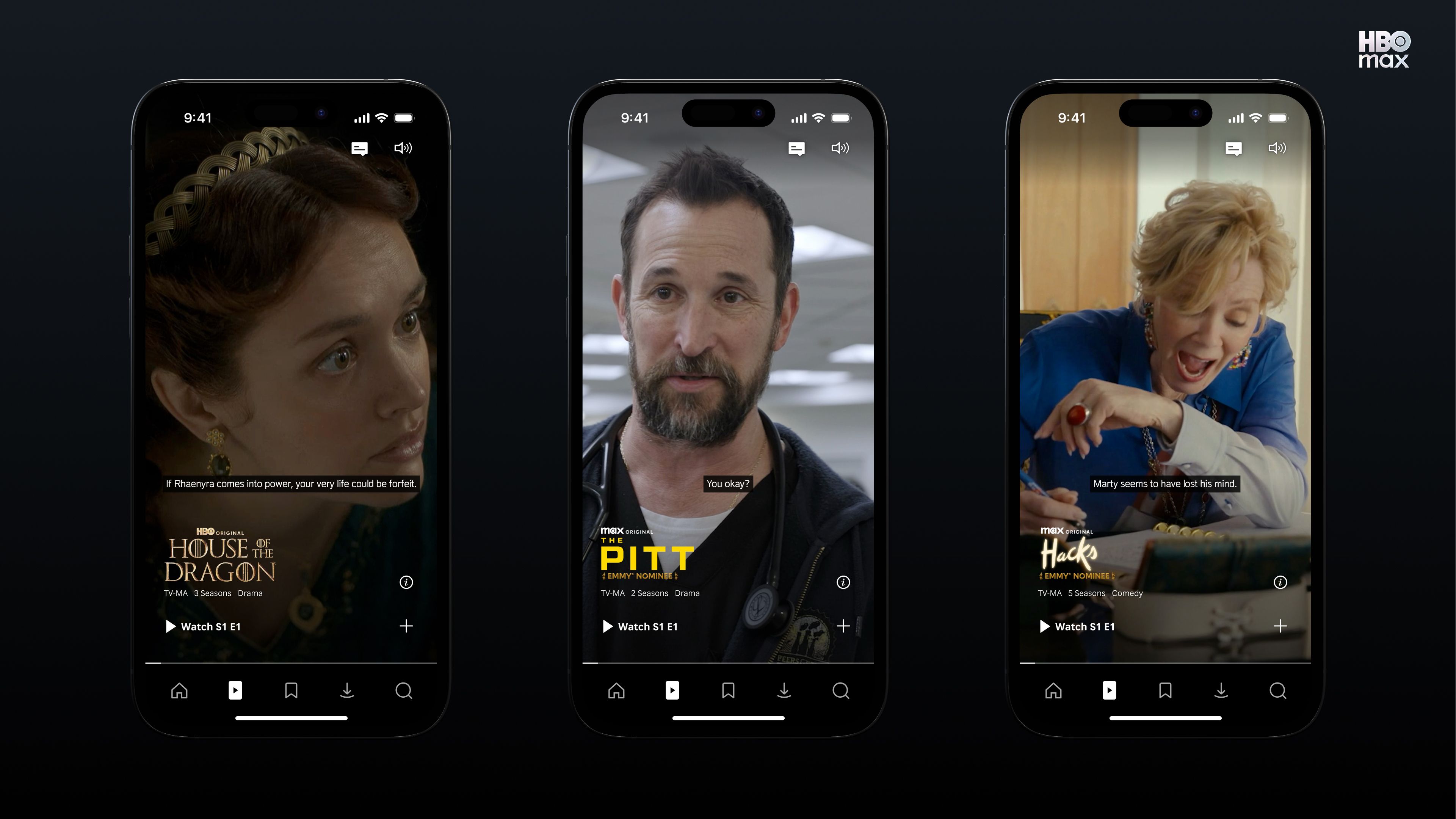 Shorts examples with 3 HBO shows