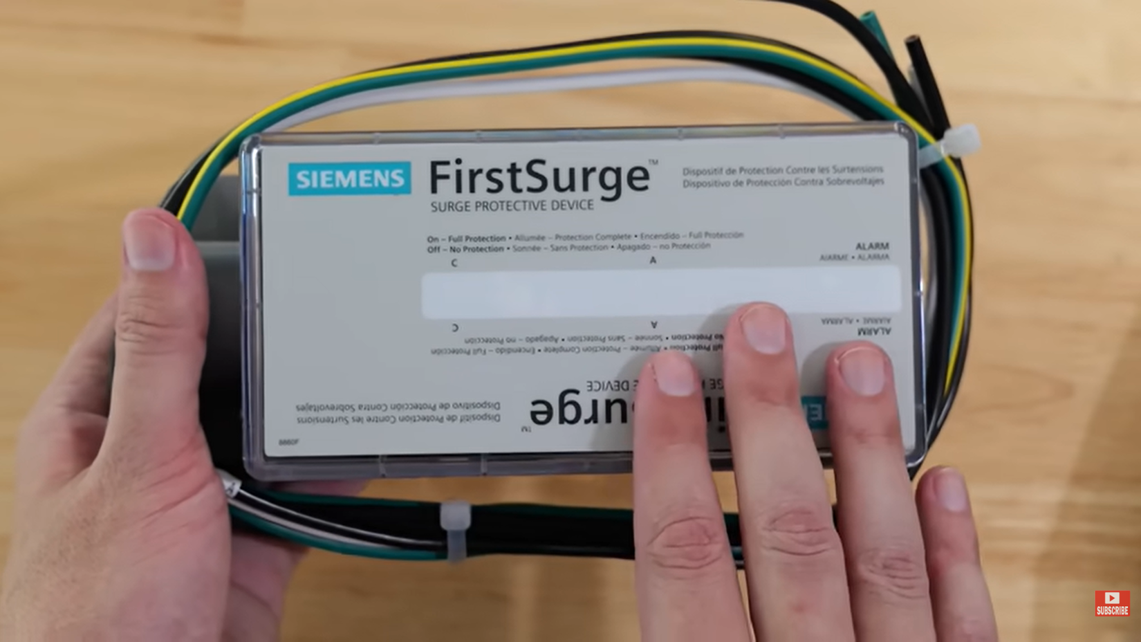 Siemens FirstSurge surge protective device unit.