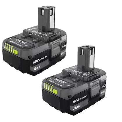 two ryobi batteries