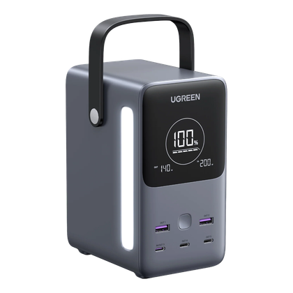 The Ugreen 300W power bank in a transparent render.