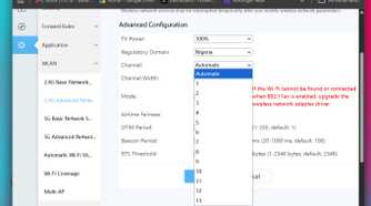 Changing Wi-Fi channel of a router