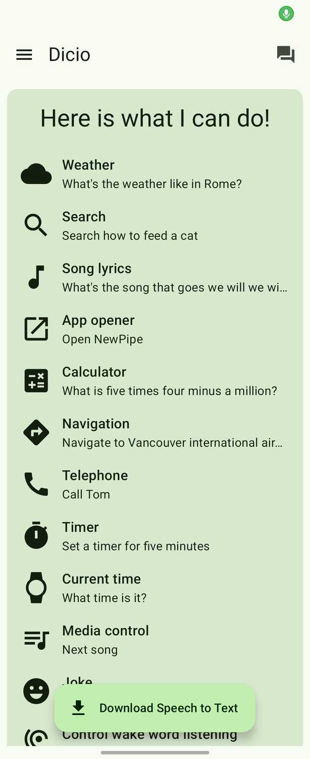 Dicio Voice Assistant Capabilities Menu Samsung Galaxy Z Flip 6-1