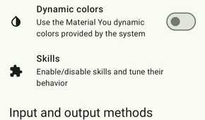 Dicio Voice Assistant Settings General Language Theme Input Output Methods-1