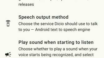 Dicio Voice Assistant Settings Wake Word Recognition Offline Speech-1