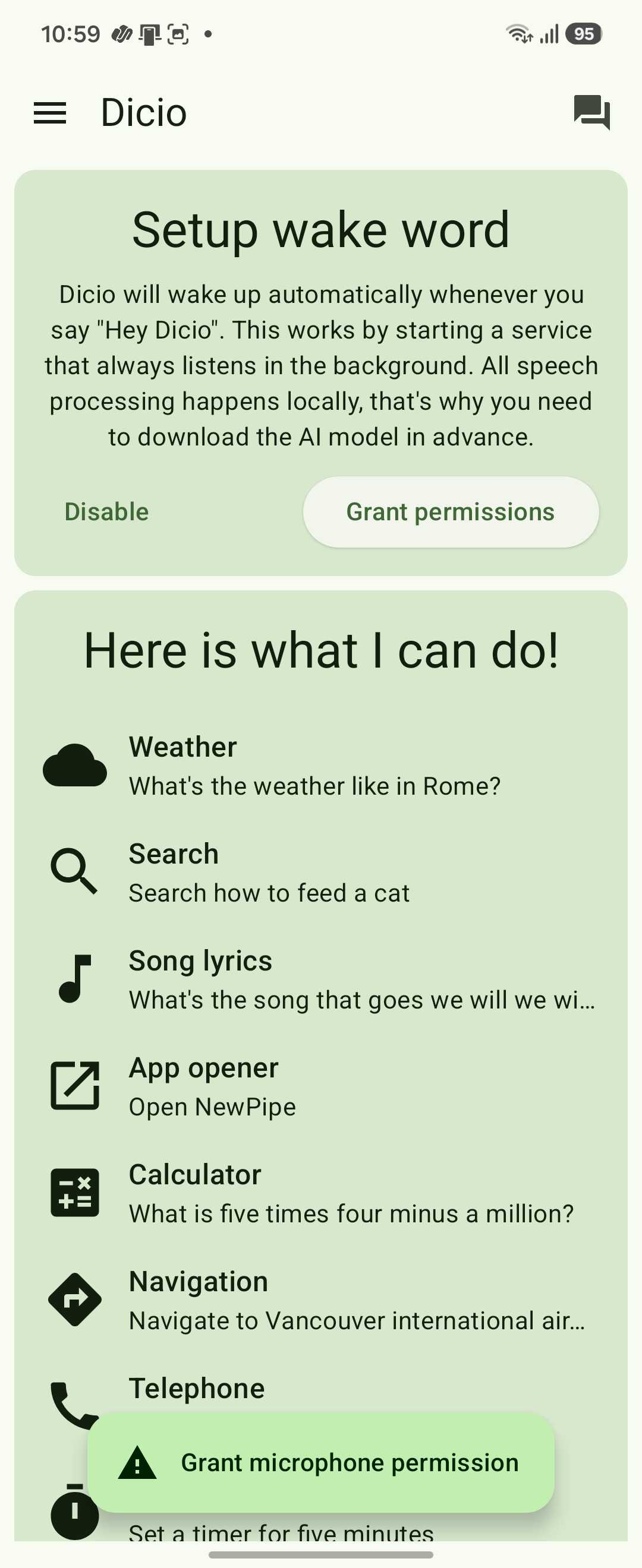Dicio Voice Assistant Wake Word Setup And Capabilities On Galaxy Z Flip 6-1