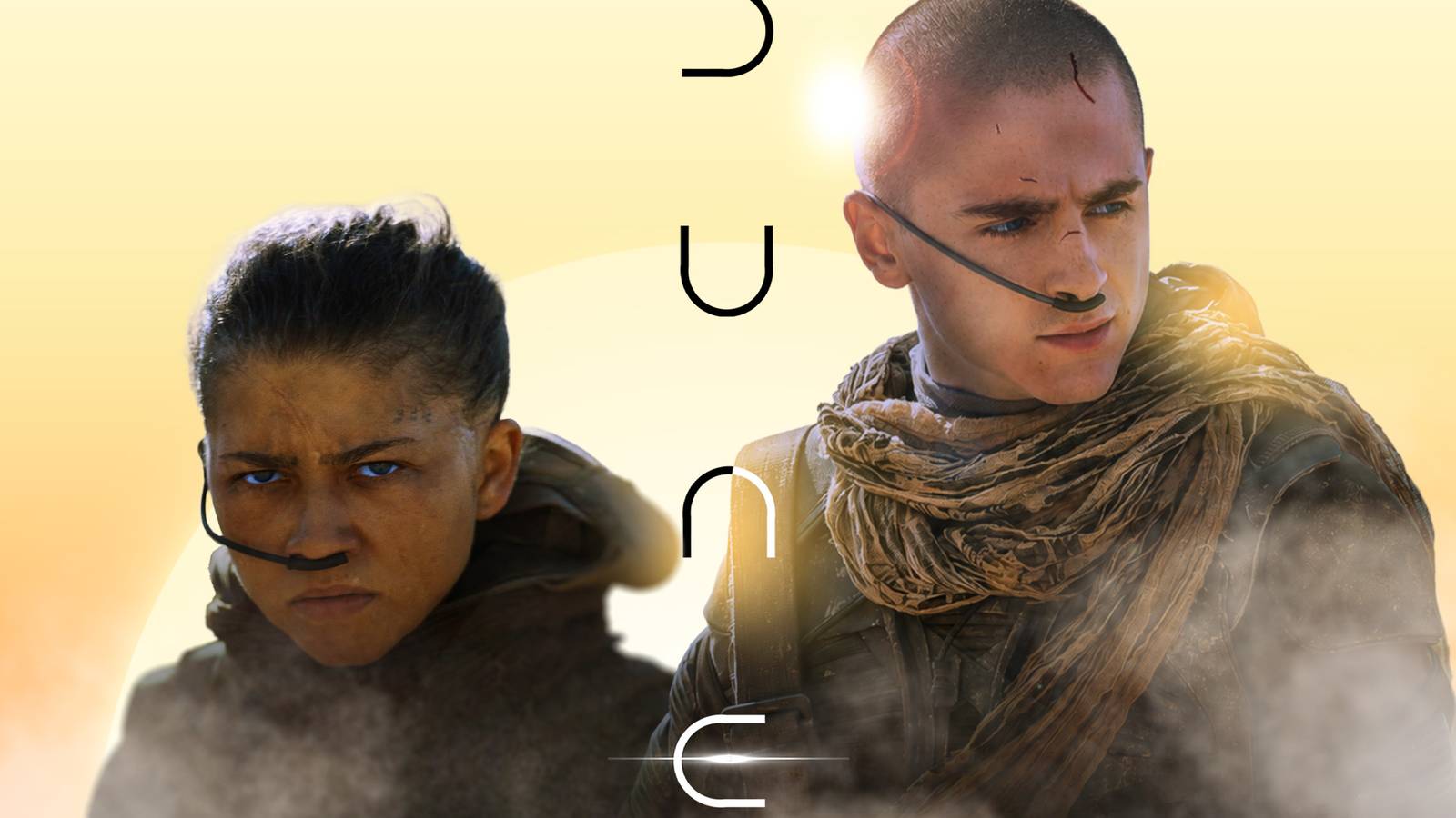 Dune Part Three characters against a desert background.