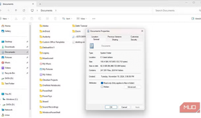 Folder size after compression