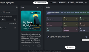 Joining an Interactive mode conversation with Gemini Notebook's AI hosts.