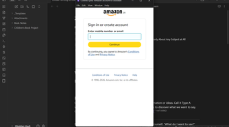 Amazon sign-in prompt inside the Kindle Highlights plugin settings.
