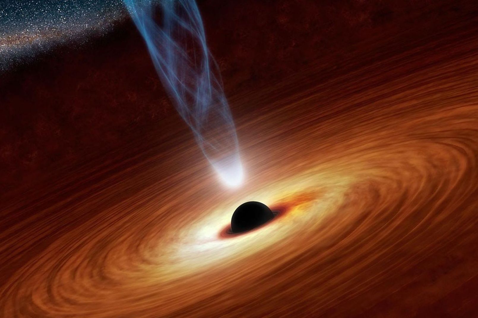 simulated black hole image nasa