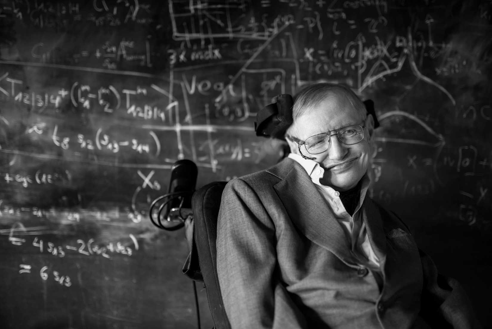 stephen hawking cambridge chalkboard