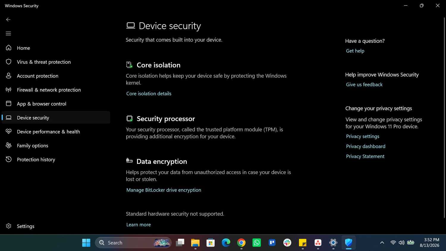 Нужно ли платить за сторонний антивирус в Windows? Windows Device security