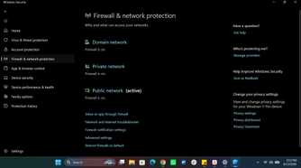 Windows Firewall and network protection