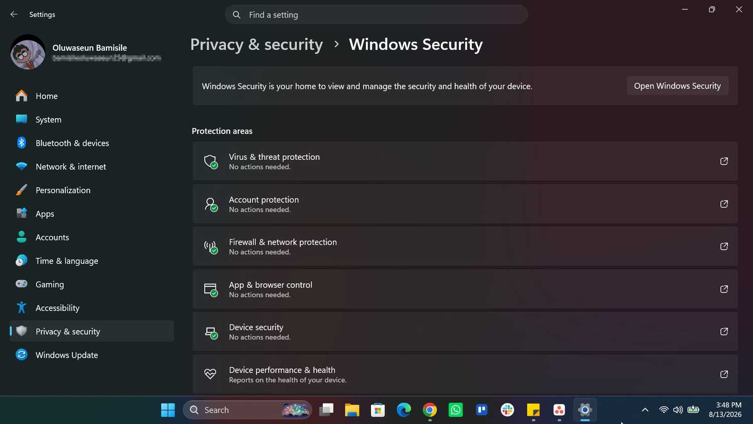 Нужно ли платить за сторонний антивирус в Windows? Windows Security Page in Settings