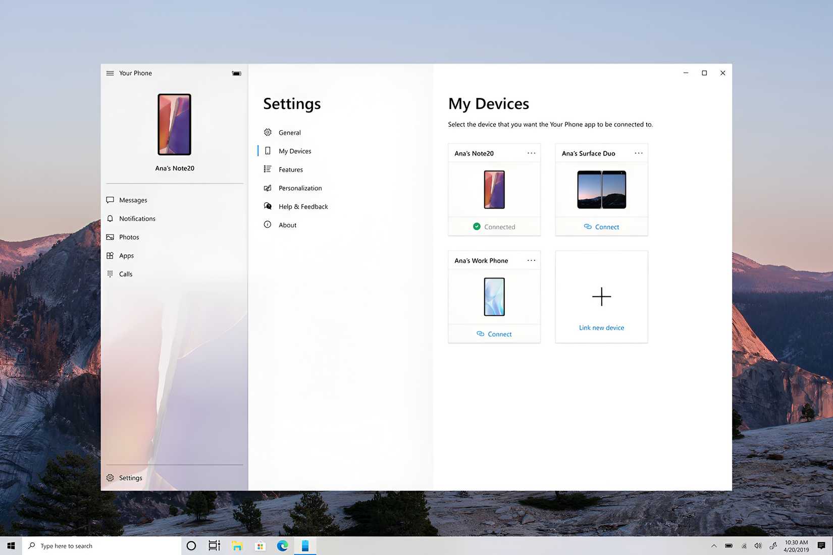 your phone windows microsoft