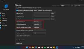 Changing file index to Everything in Flow Launcher Setting