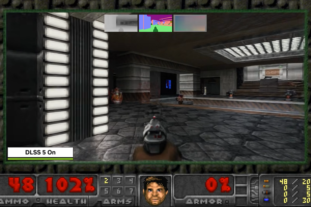 DOOM с модификацией DLSS 5 в действии