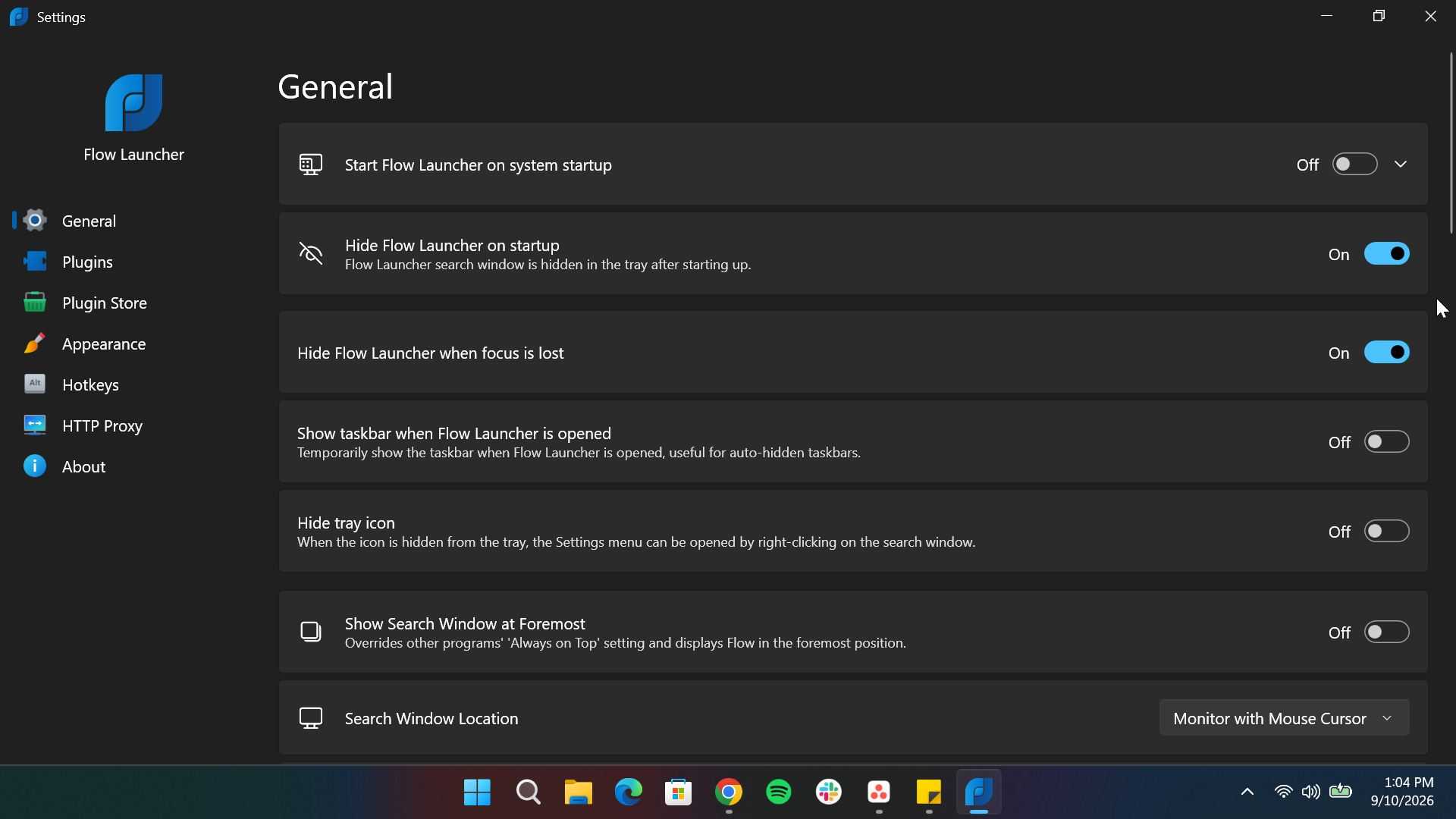 Flow Launcher Setting