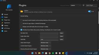General setting under the Explorer plugin