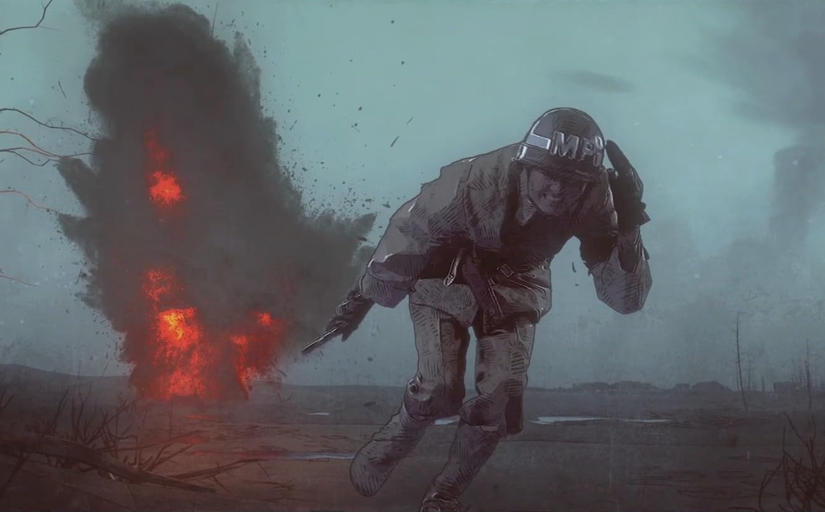 A battle scene from Netflix's The Liberator.