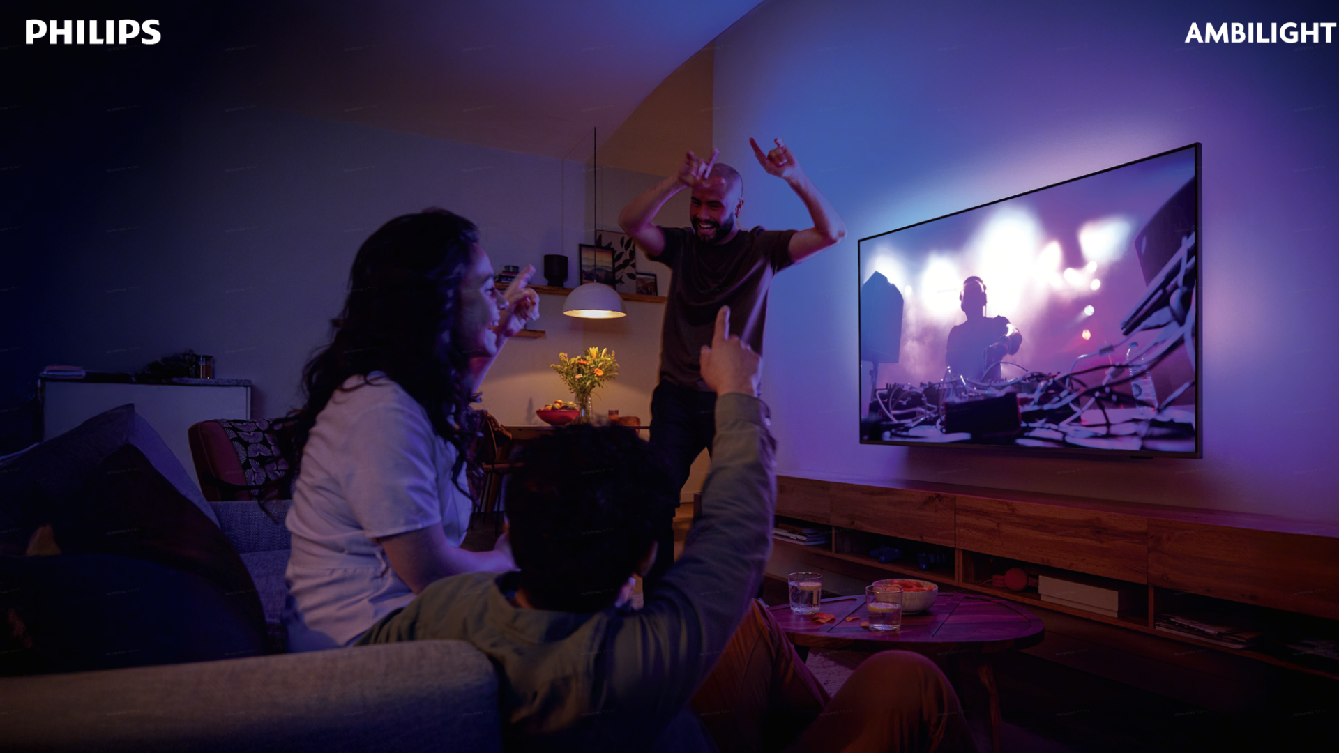 Philips' Ambilight TV QLED Series transforms your room into part of the experience